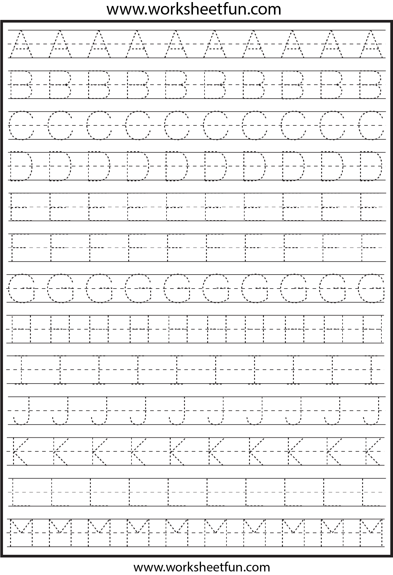 Letter Tracing 2 Worksheets FREE Printable Worksheets Worksheetfun