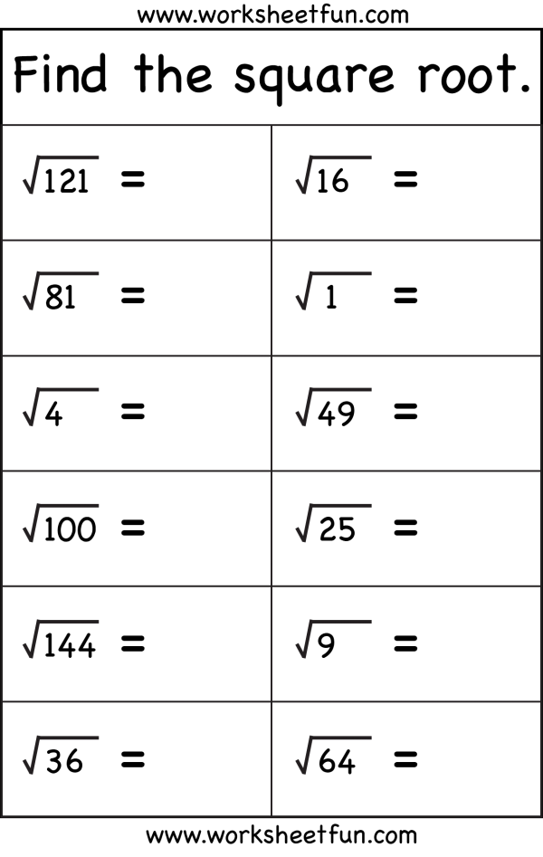 Non Perfect Square Roots Worksheet