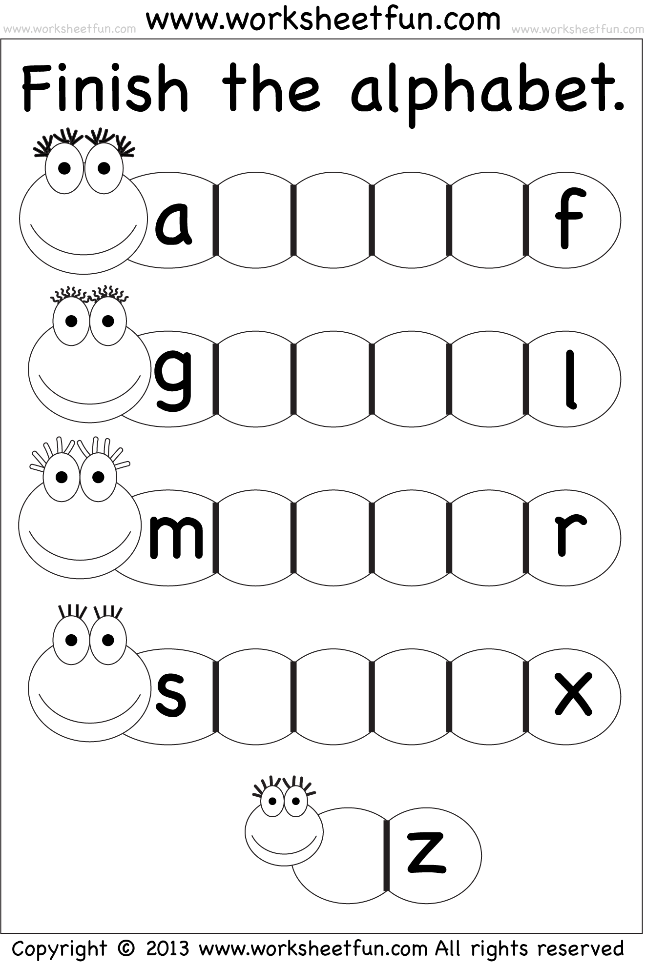 Missing Lowercase Letters Missing Small Letters Worksheet FREE Printable Worksheets 