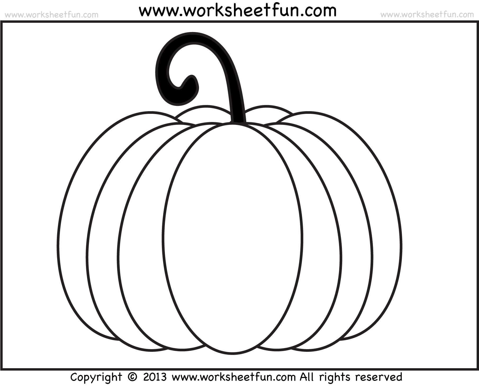 pumpkin kindergarten worksheets