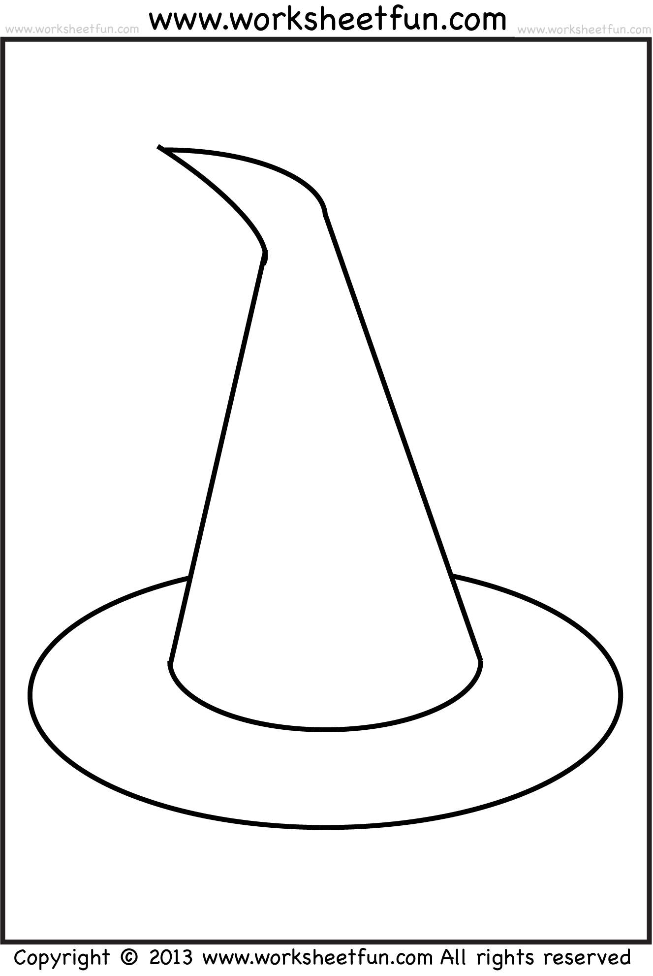 Free Printable Witch Hat Template