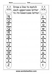 Match Uppercase And Lowercase Letters 13 Worksheets Free Printable Worksheets Worksheetfun
