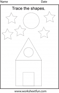 Tracing Pattern Worksheets for Kindergarten