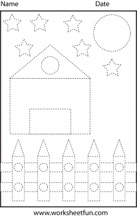 Tracing Kindergarten Worksheets Printable