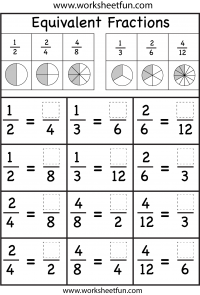 equivalent fractions with pictures free printable worksheets worksheetfun