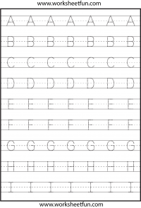 alphabet tracing / FREE Printable Worksheets – Worksheetfun