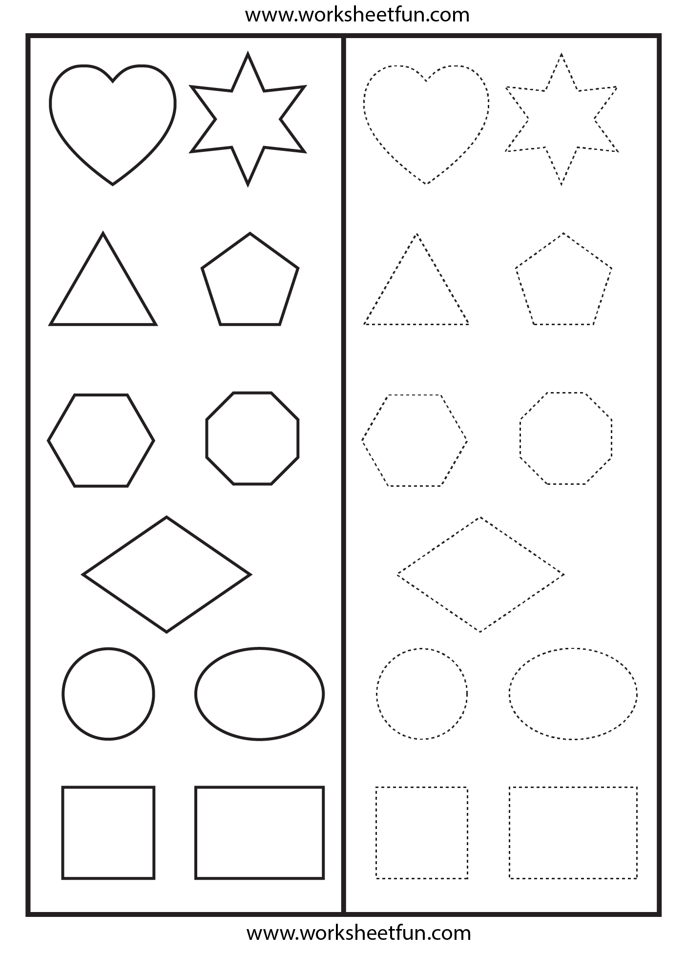 Scissor Cutting Skills Shapes Heart Star Triangle Pentagon 