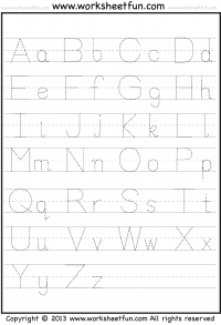 alphabet tracing / FREE Printable Worksheets – Worksheetfun