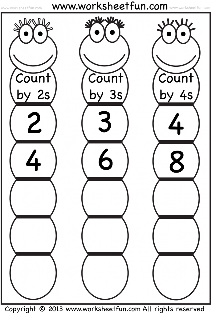 Skip Counting By 2, 3 And 4 – Worksheet   Free Printable Worksheets 