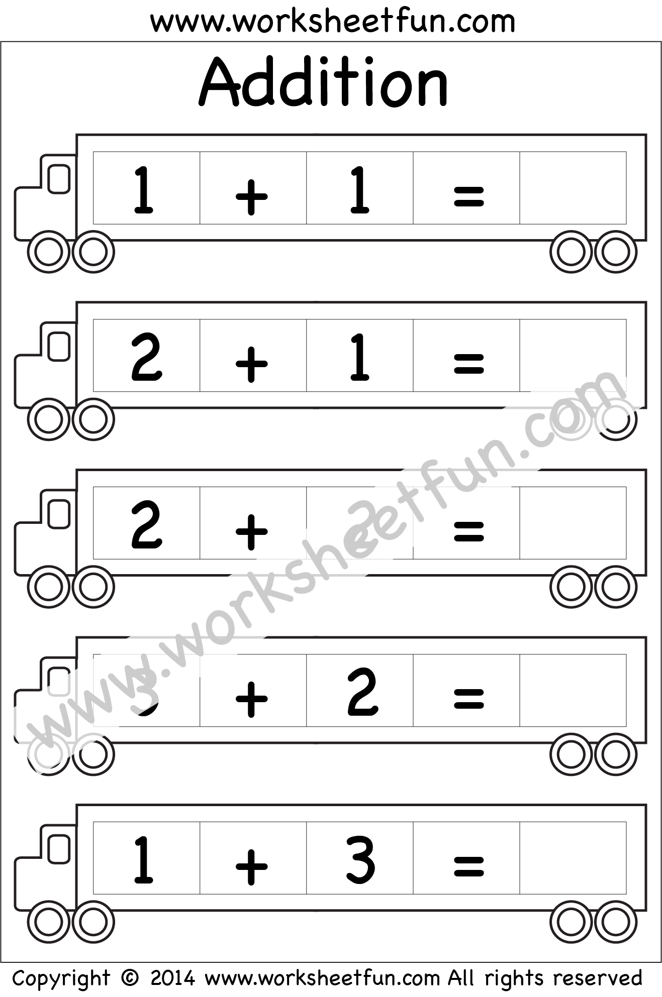 Kindergarten Addition Worksheets Beginner Addition 4 Worksheets FREE Printable Worksheets