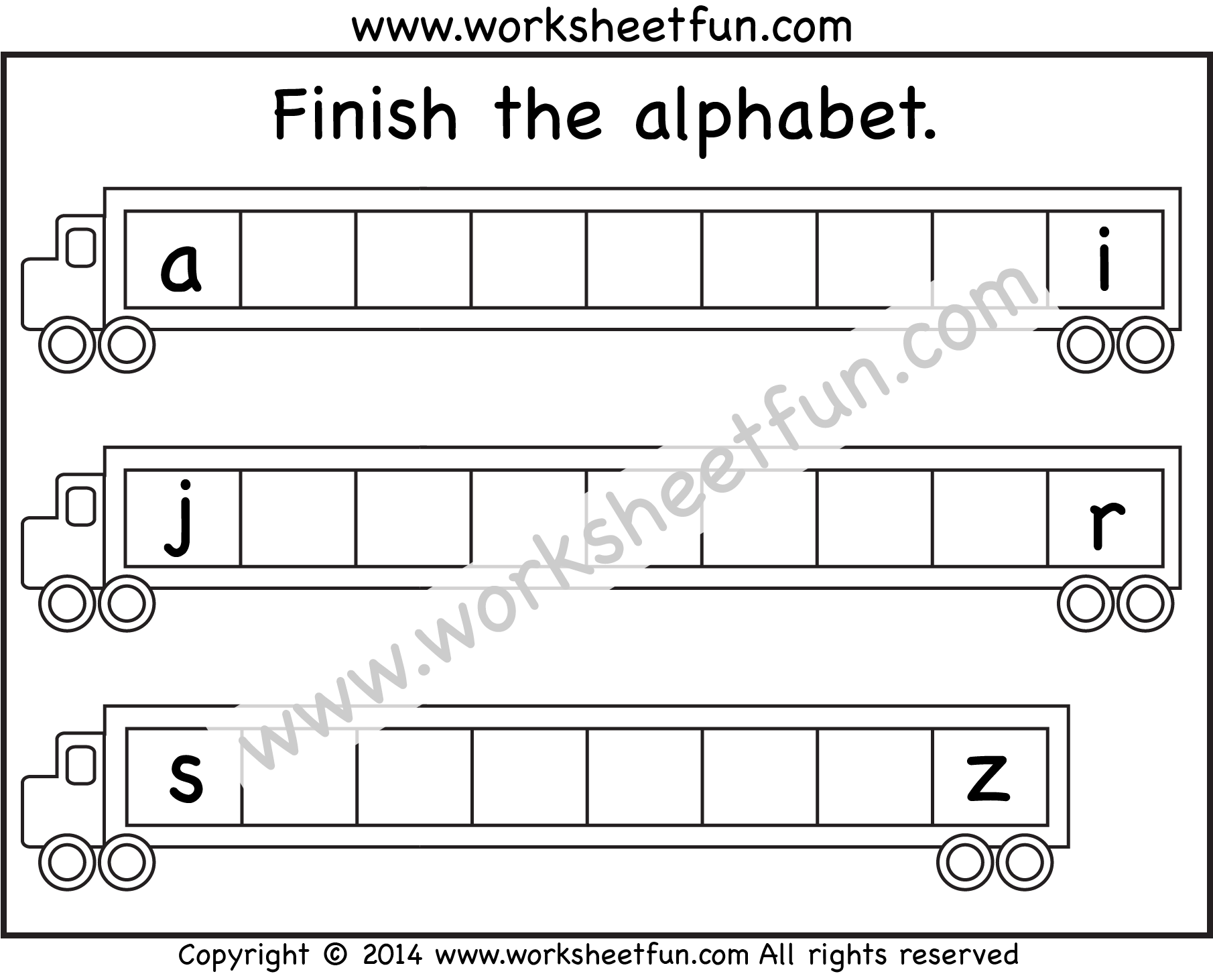 Missing Lowercase Letters – Missing Small Letters – Worksheet / FREE ...