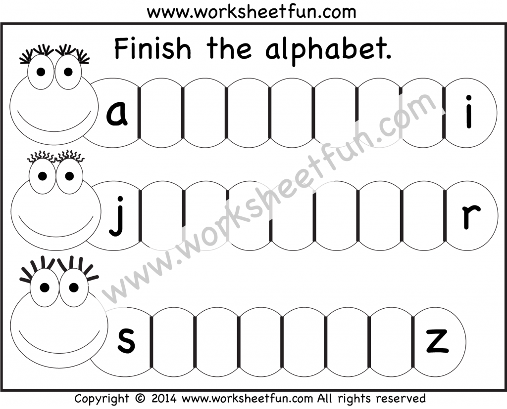 Missing Lowercase Letters – Missing Small Letters – Worksheet / FREE ...