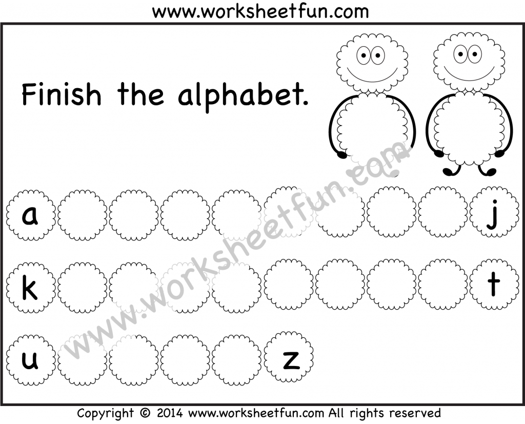 Missing Lowercase Letters – Missing Small Letters – Worksheet / FREE ...