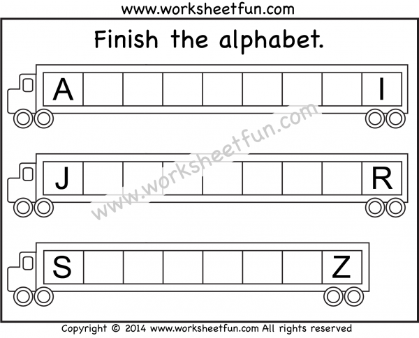 Missing Uppercase Letters – Missing Capital Letters – 3 Worksheets ...