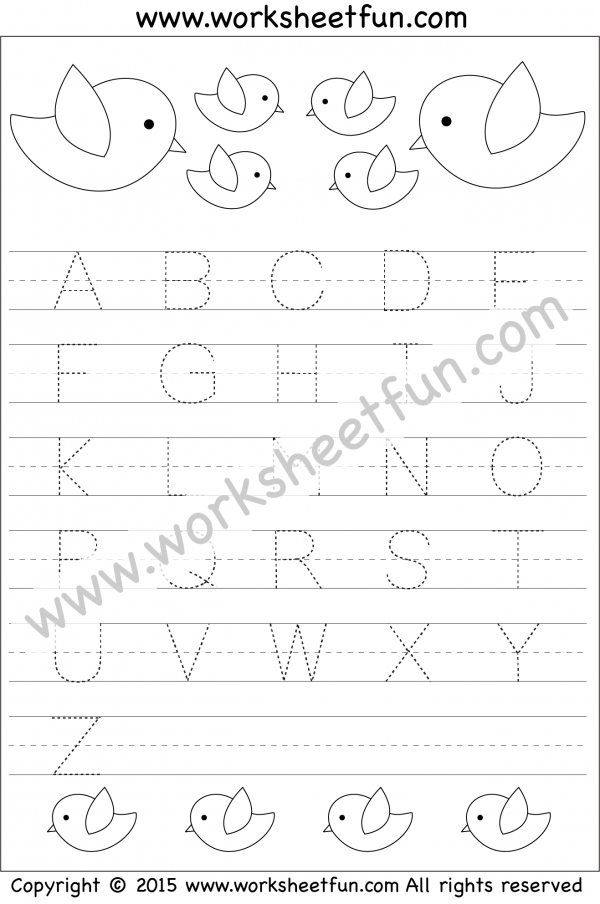 Letter Tracing Worksheet – Capital Letters / FREE Printable Worksheets ...