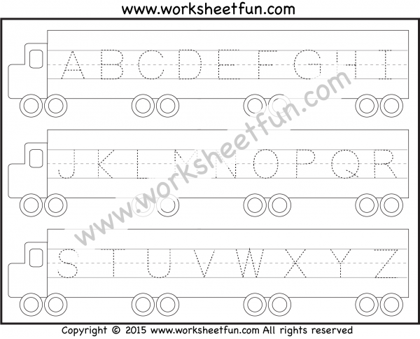 Letter Tracing Worksheet – Capital Letters / FREE Printable Worksheets ...