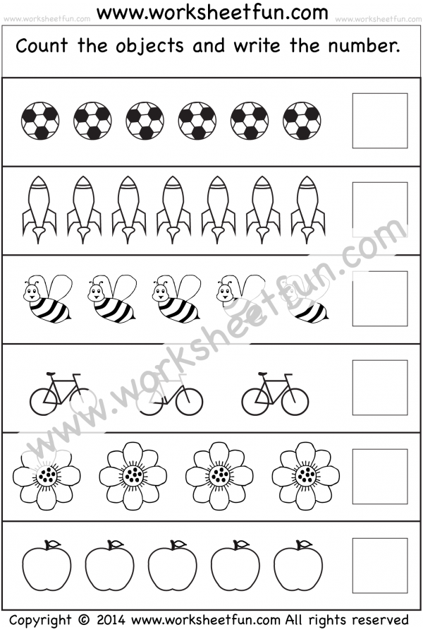 Counting Worksheets – 7 Worksheets / FREE Printable Worksheets ...