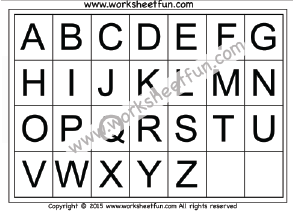 letter chart a to z alphabet chart free printable worksheets