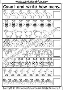 Counting Worksheets – 4 Worksheets / FREE Printable Worksheets ...