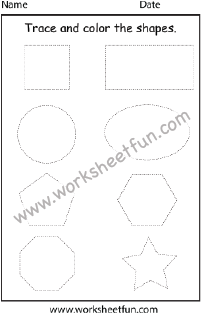 Shapes – 1 Worksheet / FREE Printable Worksheets – Worksheetfun