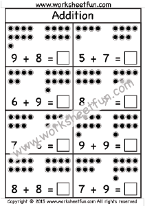 Addition Worksheet – Sums up to 20 – One worksheet / FREE Printable ...