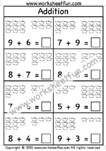 Addition Worksheet – Sums up to 20 – One worksheet / FREE Printable ...