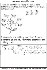 word problems for kindergarten