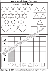Graphing – Count and Graph / FREE Printable Worksheets – Worksheetfun
