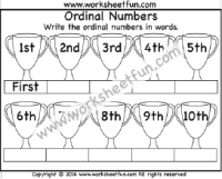 ordinal numbers one worksheet free printable worksheets worksheetfun