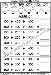 Addition 3 Digit Free Printable Worksheets Worksheetfun