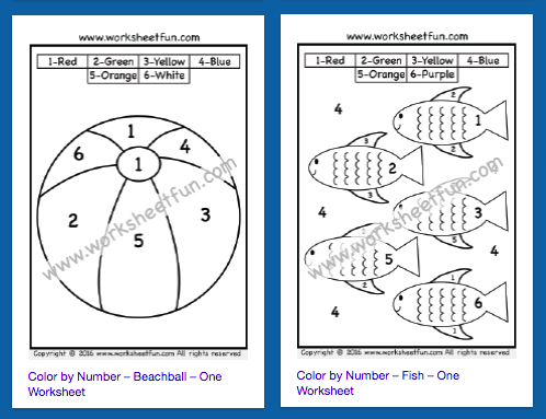 color by number free printable worksheets worksheetfun