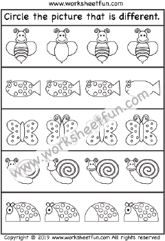 Same and Different – 2 Worksheets / FREE Printable Worksheets ...