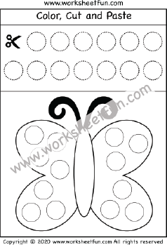 Cut and Paste Shapes – Circle – One Worksheet / FREE Printable ...