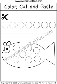 Cut and Paste Shapes – Circle – One Worksheet / FREE Printable ...