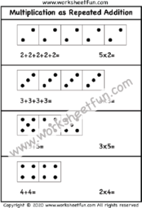 multiplication repeated addition free printable worksheets worksheetfun