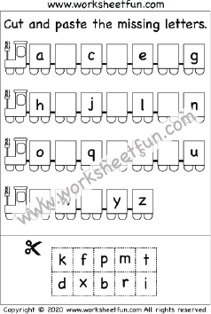 Cut and Paste Worksheets / FREE Printable Worksheets – Worksheetfun